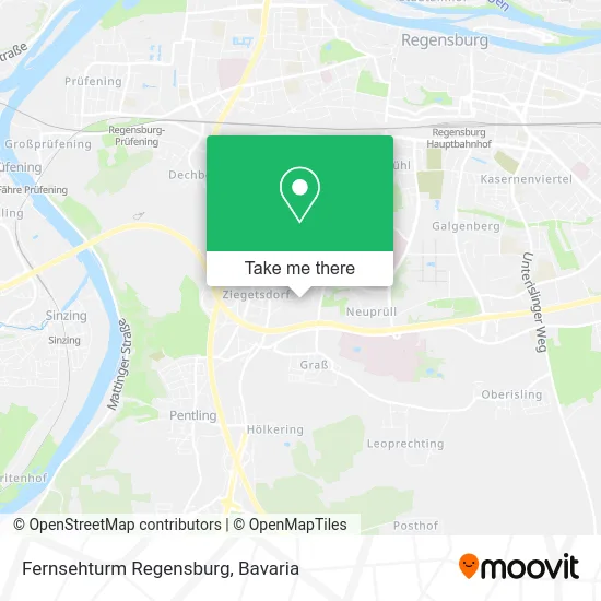 Карта Fernsehturm Regensburg