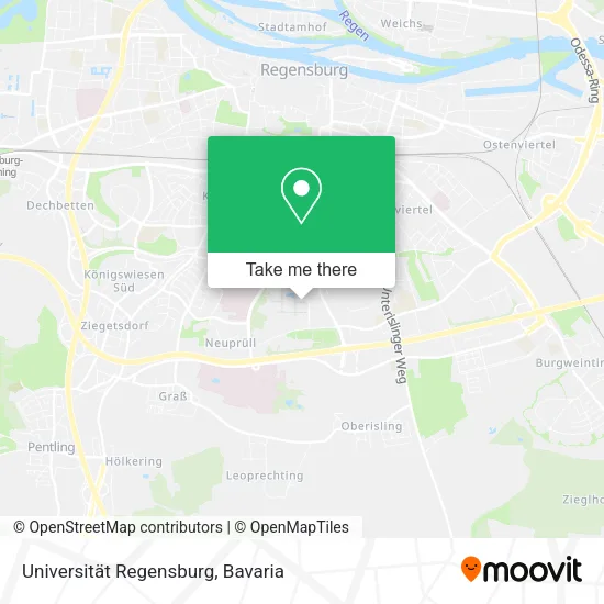 Карта Universität Regensburg