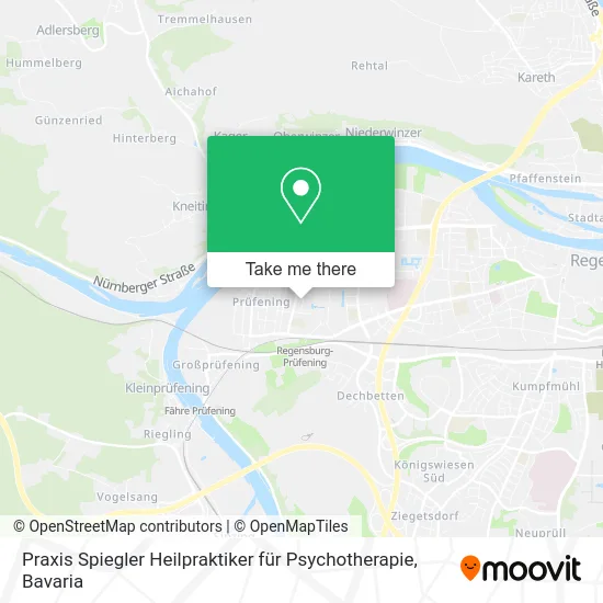 Карта Praxis Spiegler Heilpraktiker für Psychotherapie