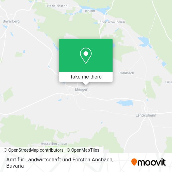 Карта Amt für Landwirtschaft und Forsten Ansbach