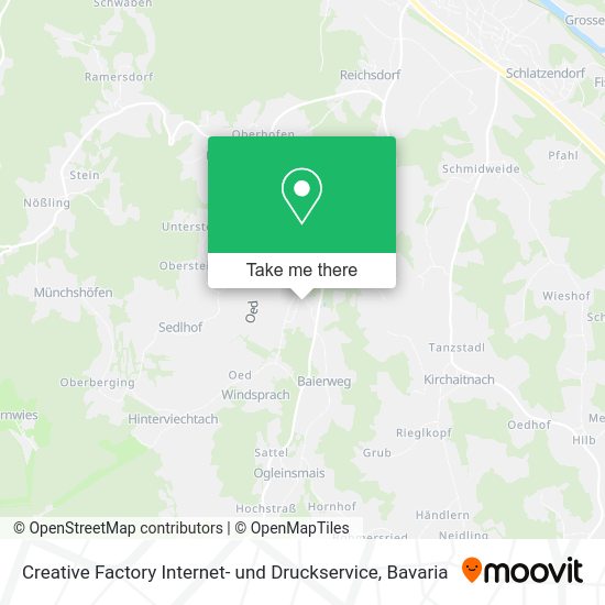 Карта Creative Factory Internet- und Druckservice