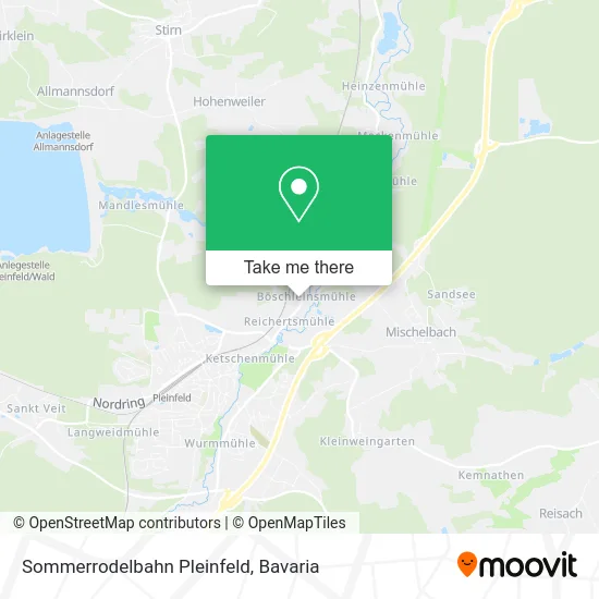 Карта Sommerrodelbahn Pleinfeld