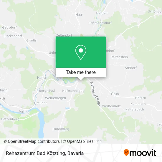 Карта Rehazentrum Bad Kötzting