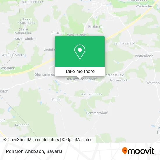 Карта Pension Ansbach