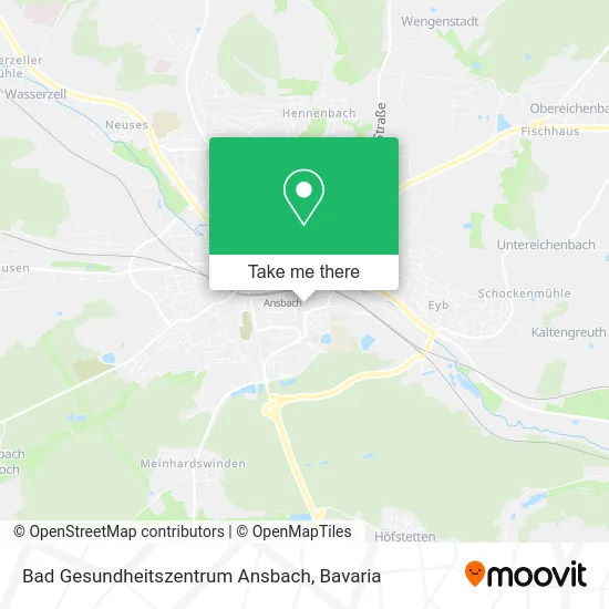 Карта Bad Gesundheitszentrum Ansbach