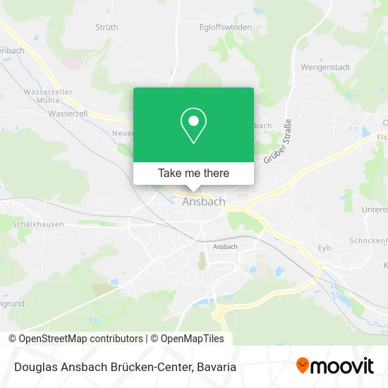 Карта Douglas Ansbach Brücken-Center