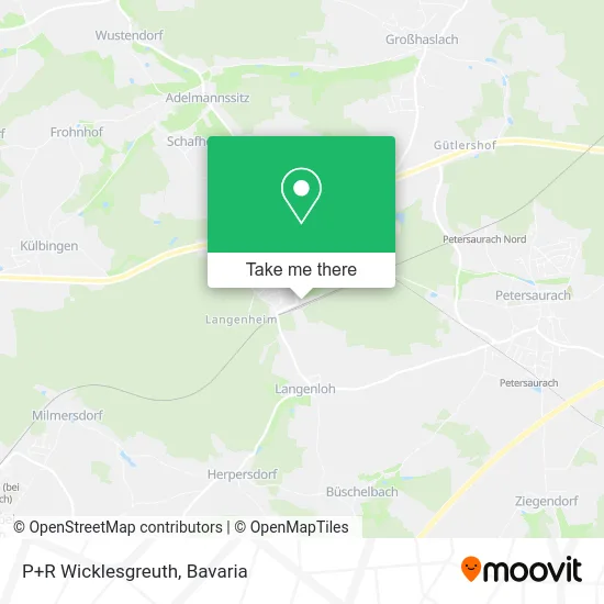 Карта P+R Wicklesgreuth