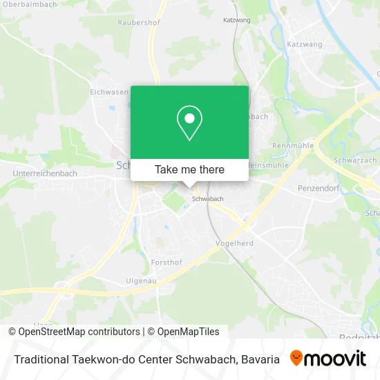 Карта Traditional Taekwon-do Center Schwabach