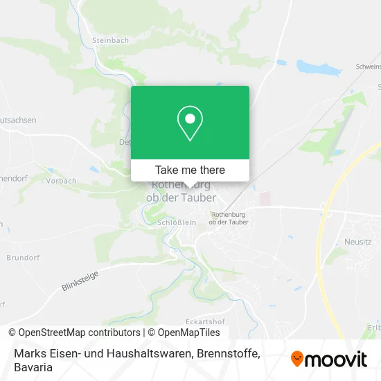 Карта Marks Eisen- und Haushaltswaren, Brennstoffe