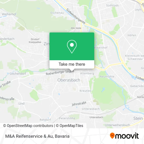 Карта M&A Reifenservice & Au