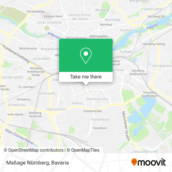 Карта Maßage Nürnberg