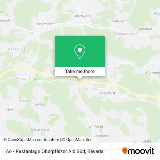 Карта A6 - Rastanlage Oberpfälzer Alb Süd