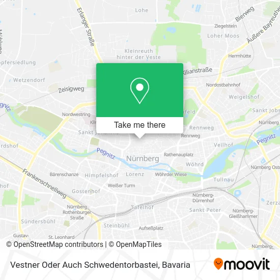 Карта Vestner Oder Auch Schwedentorbastei