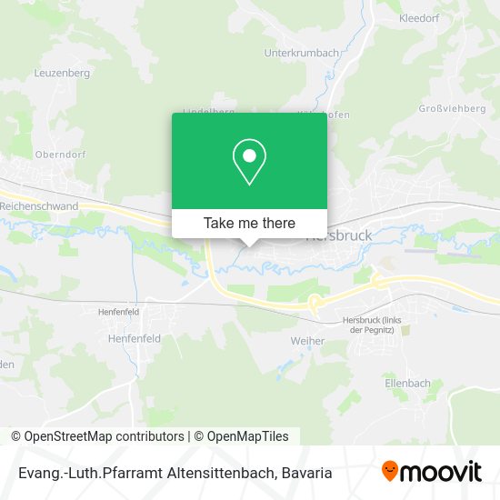 Карта Evang.-Luth.Pfarramt Altensittenbach