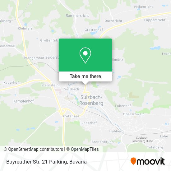 Карта Bayreuther Str. 21 Parking