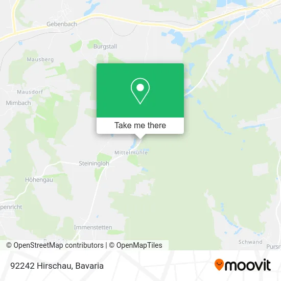 Карта 92242 Hirschau