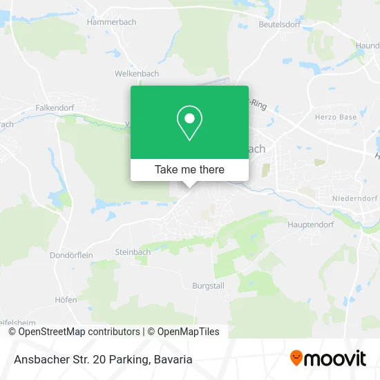 Карта Ansbacher Str. 20 Parking