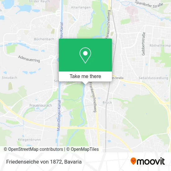 Карта Friedenseiche von 1872