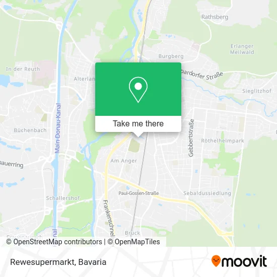 Карта Rewesupermarkt