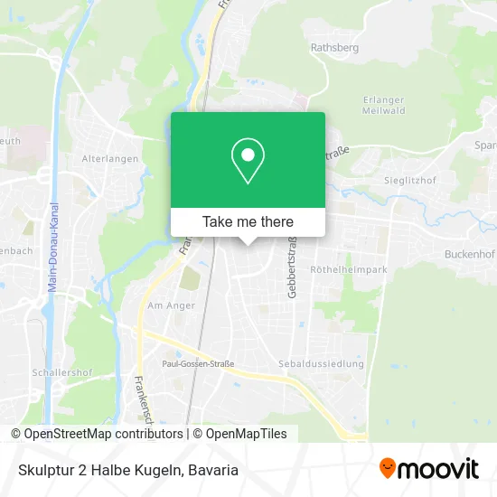 Карта Skulptur 2 Halbe Kugeln