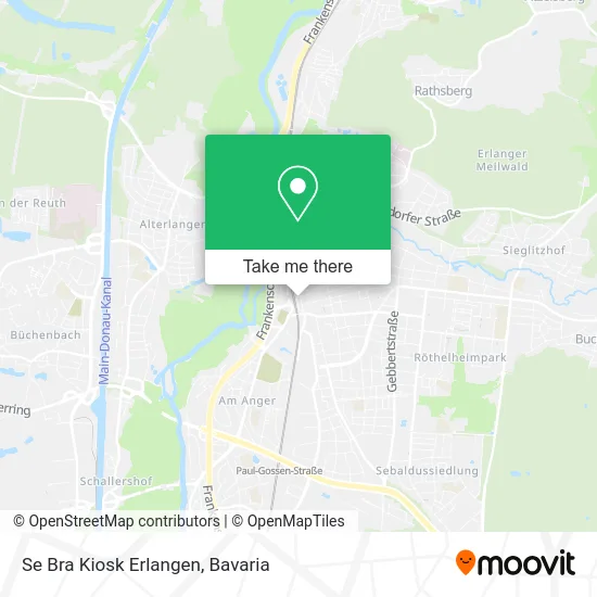 Карта Se Bra Kiosk Erlangen
