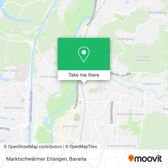 Карта Marktschwärmer Erlangen