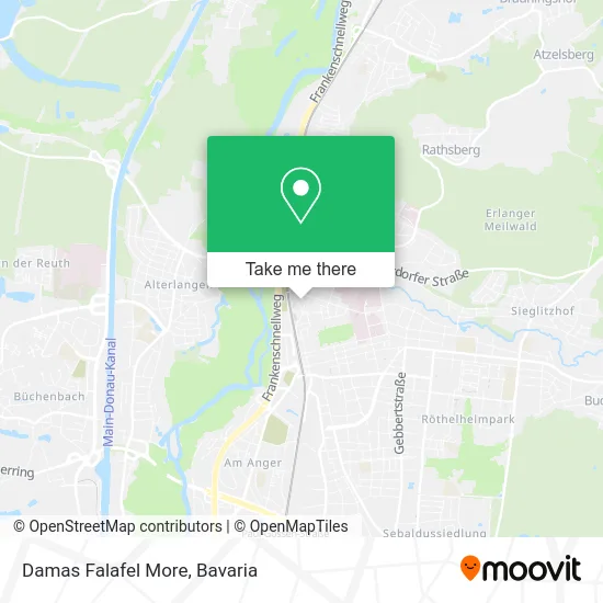 Карта Damas Falafel More