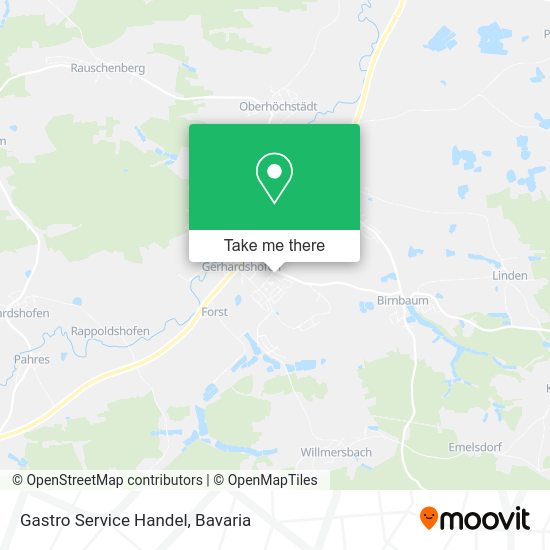 Карта Gastro Service Handel