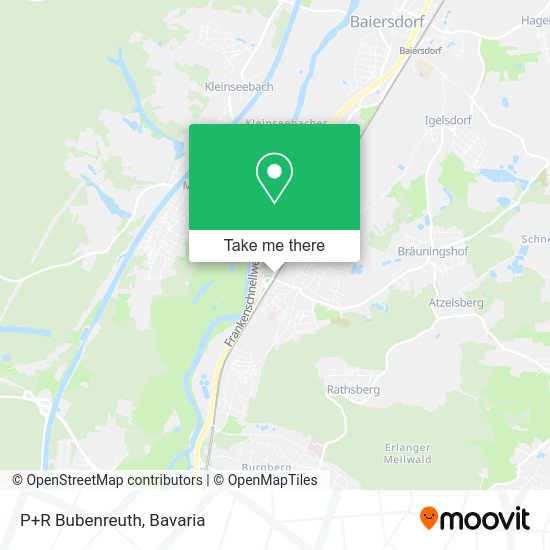 Карта P+R Bubenreuth
