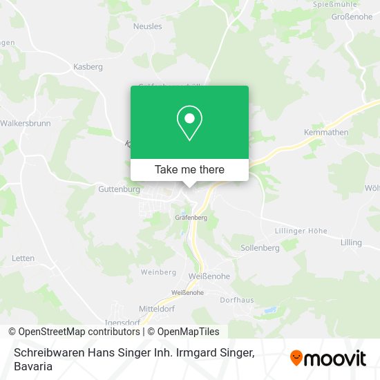 Карта Schreibwaren Hans Singer Inh. Irmgard Singer