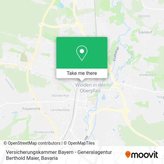 Карта Versicherungskammer Bayern - Generalagentur Berthold Maier