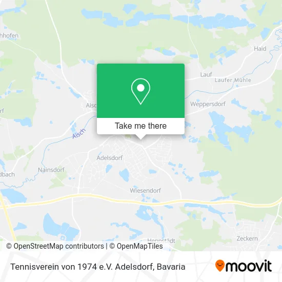 Tennisverein von 1974 e.V. Adelsdorf map