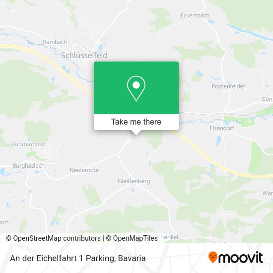 Карта An der Eichelfahrt 1 Parking