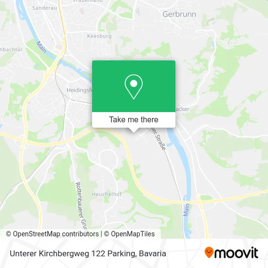 Карта Unterer Kirchbergweg 122 Parking