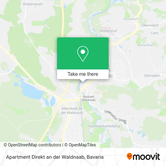 Карта Apartment Direkt an der Waldnaab