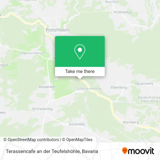 Карта Terassencafe an der Teufelshöhle
