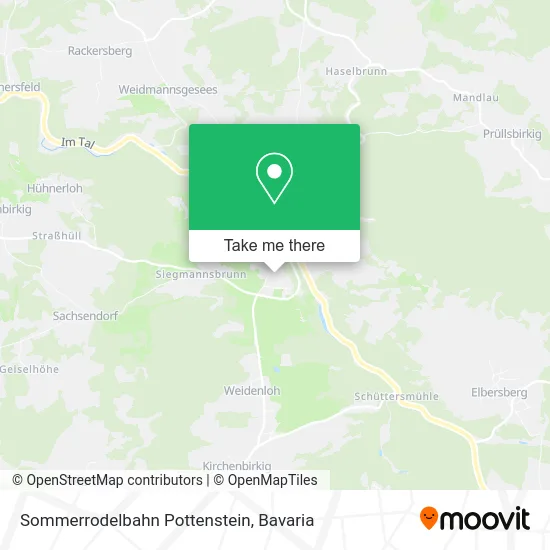 Карта Sommerrodelbahn Pottenstein