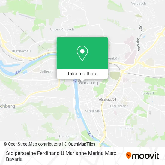 Карта Stolpersteine Ferdinand U Marianne Merina Marx