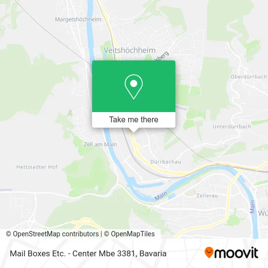 Карта Mail Boxes Etc. - Center Mbe 3381