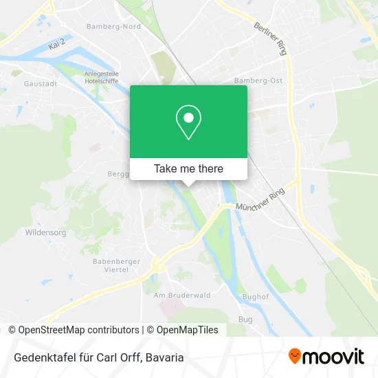 Карта Gedenktafel für Carl Orff