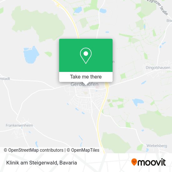 Карта Klinik am Steigerwald