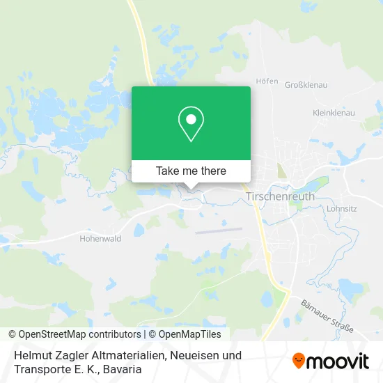 Карта Helmut Zagler Altmaterialien, Neueisen und Transporte E. K.