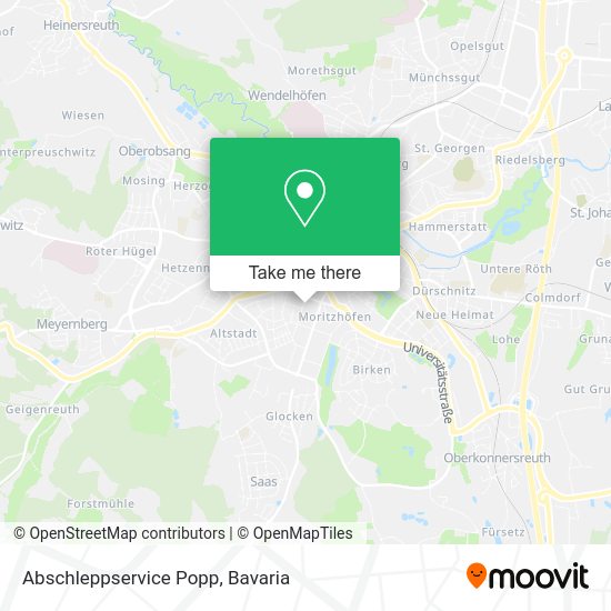 Карта Abschleppservice Popp