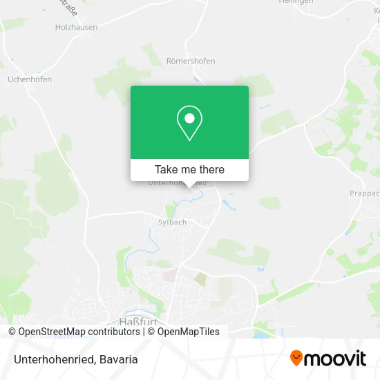 Карта Unterhohenried