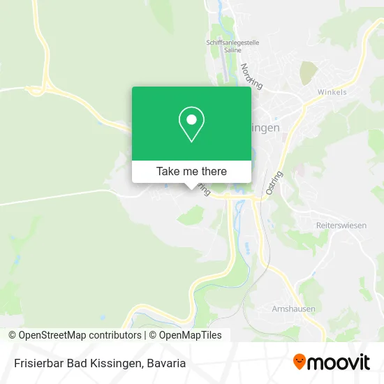 Карта Frisierbar Bad Kissingen
