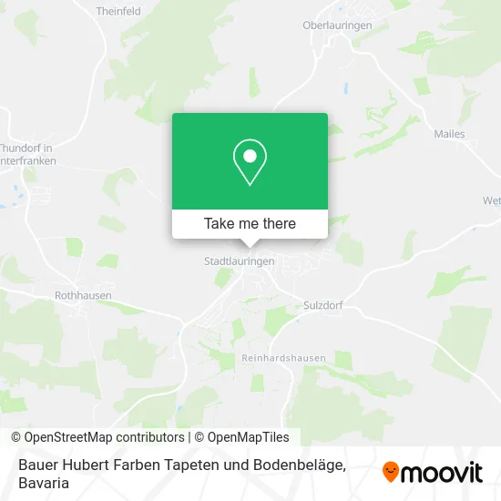 Карта Bauer Hubert Farben Tapeten und Bodenbeläge