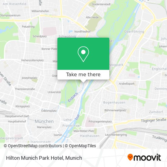 Hilton Munich Park Hotel map