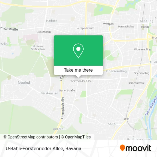 Карта U-Bahn-Forstenrieder Allee