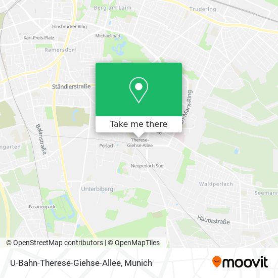 U-Bahn-Therese-Giehse-Allee map