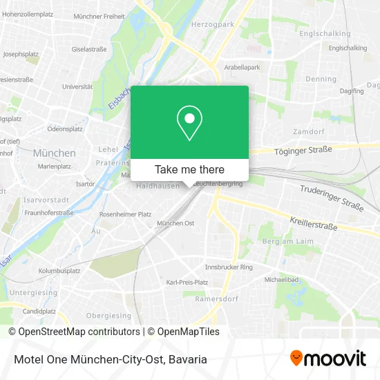 Карта Motel One München-City-Ost